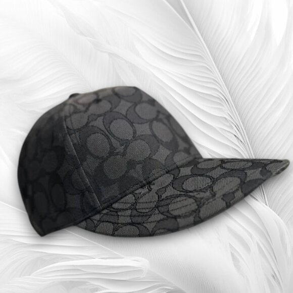 Authentic Coach Signature Jacquard Baseball Hat Cap Size: M/L - Picture 2 of 8